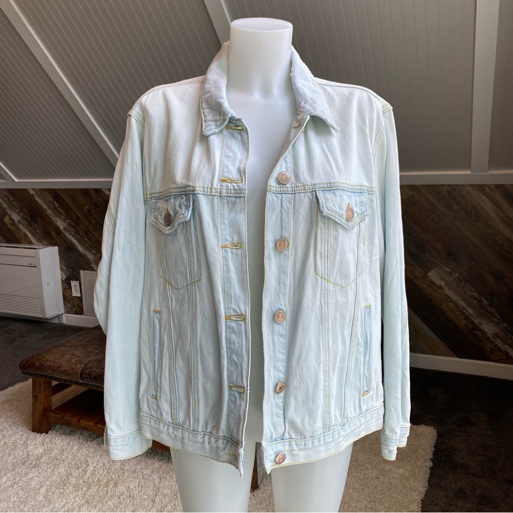 Forever 21 Light Blue Jean Jacket Classic Trucker Style